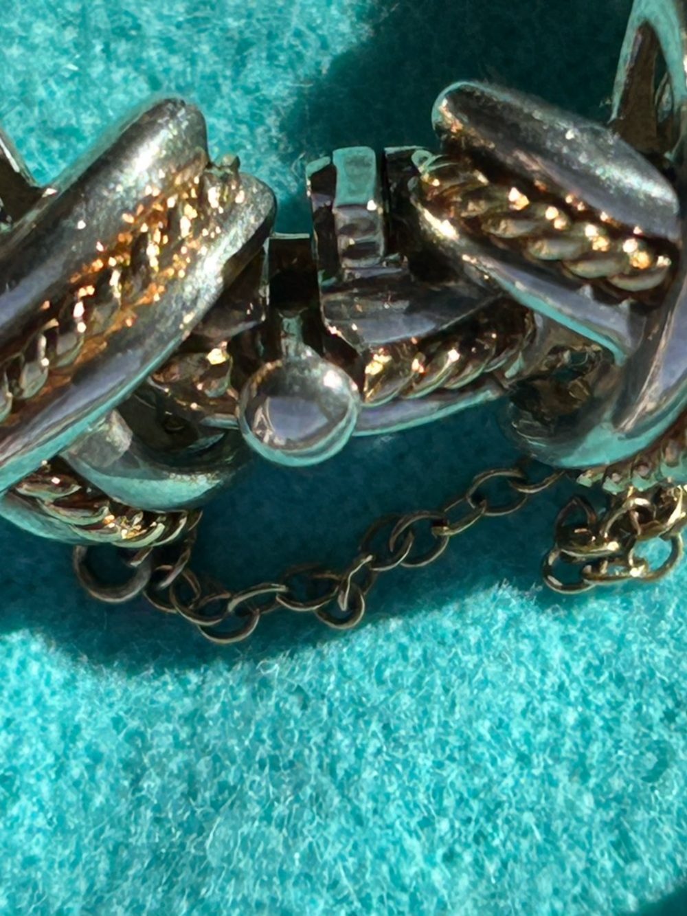 EXTREMELY RARE 1990 Tiffany & Co. Schlumberger "Lynn" bracelet silver and gold